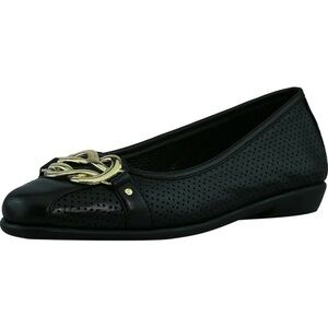 Black Ballet Flat Aerosoles High Bet Cushion Insole Dressy Career Comfort Size 9